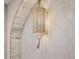 Artistic pendant lighting detail above a decorative bathroom niche at 974 Cliffwood Dr, Mount Pleasant, SC 29464