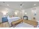 Bright and airy bedroom with hardwood floors, neutral paint, stylish decor, and ceiling fan at 974 Cliffwood Dr, Mount Pleasant, SC 29464