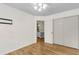 Open bedroom with hardwood floors, ceiling fan and closet for ample storage at 105 Conductor Ct, Summerville, SC 29486