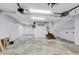 Spacious two-car garage featuring bright lighting, concrete flooring, and storage at 105 Conductor Ct, Summerville, SC 29486