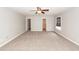 This is a bedroom with neutral walls, carpet, a ceiling fan, a window, and natural light at 107 Brookhaven Rd, Summerville, SC 29486