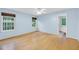 Bright bedroom with natural light, hardwood floors, and an ensuite bathroom at 1309 Llewellyn Rd, Mount Pleasant, SC 29464
