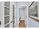Convenient laundry room with glass door, washer, dryer and tile floors at 1309 Llewellyn Rd, Mount Pleasant, SC 29464