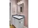 Bathroom featuring single sink vanity, mirror and medicine cabinet with storage at 154 Patrick Ln, Summerville, SC 29483