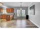 Kitchen featuring wood cabinets and stainless steel fixtures plus eat in dining area at 154 Patrick Ln, Summerville, SC 29483