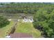 Lush backyard featuring ample green space, mature trees, and private dock access at 1866 Capri Dr, Charleston, SC 29407