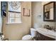 Well-appointed half bathroom featuring a modern vanity and decorative accents at 2017 Asher Loop, Summerville, SC 29485