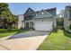 Charming two-story home featuring a manicured lawn, two-car garage, and spacious driveway at 2017 Asher Loop, Summerville, SC 29485