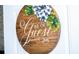 Front door decoration, a charming wood sign with a decorative bow at 2172 Palermo Pl, North Charleston, SC 29406