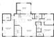 Detailed floor plan showcasing the layout of the home, including the bedrooms, kitchen, and living spaces at 2605 Mona Ave, Charleston, SC 29414