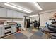 Basement area with ample space and built-in cabinets, ideal for a workshop or storage at 2649 Starfish Dr, Johns Island, SC 29455