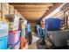 Well-organized storage area with ample space for bins and other items at 2649 Starfish Dr, Johns Island, SC 29455