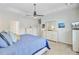 Bright main bedroom with large closets, comfortable bed and ample space at 266 Torslanda Ln, Summerville, SC 29486