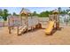 Community playground boasting slides, climbing walls, and overhead features for to enjoy at 266 Torslanda Ln, Summerville, SC 29486