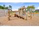 Community playground featuring climbing structures, slides, and swings on a mulch base, for safety at 266 Torslanda Ln, Summerville, SC 29486