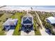 Aerial view of the coastal property with beach access and a spacious driveway at 3004 Point St, Edisto Island, SC 29438