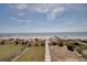 Scenic beach view showcasing a wooden walkway leading to the sandy shore and ocean at 3004 Point St, Edisto Island, SC 29438