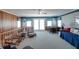 Upstairs living room with ocean views, balcony and seating area at 3004 Point St, Edisto Island, SC 29438