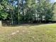 Large backyard featuring well-maintained grass, a privacy fence, and mature trees at 3006 Central Ring Ct, Ridgeville, SC 29472