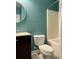 Cozy bathroom featuring a shower, vanity and toilet at 3006 Central Ring Ct, Ridgeville, SC 29472