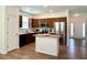 Modern kitchen featuring stainless steel appliances, a kitchen island, and plenty of storage space at 3006 Central Ring Ct, Ridgeville, SC 29472