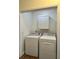 Functional laundry room with washer and dryer at 3006 Central Ring Ct, Ridgeville, SC 29472