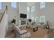 Bright living room features a fireplace, high ceilings and lots of natural light at 504 Sarno Way, Summerville, SC 29486
