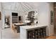 Spacious kitchen with bright island seating, stainless appliances, and ample counter space for entertaining at 55 E Bay St, Charleston, SC 29401