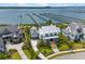 Beautiful homes with lush landscaping and private docks on waterfront property at 553 Old Compass Rd, Daniel Island, SC 29492