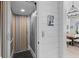 Private residential elevator with paneled walls and modern fixtures at 553 Old Compass Rd, Daniel Island, SC 29492