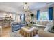 Bright living room with large windows, comfortable seating, and stylish decor at 10 Teaneck Rd, Goose Creek, SC 29445