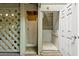 Accessible bathroom featuring a shower, a lift for ease of use, and lattice design at 1025 Scaup Ct, Kiawah Island, SC 29455