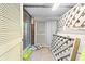 Unfinished garage space providing storage for household and recreational items at 1025 Scaup Ct, Kiawah Island, SC 29455