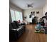 Cozy living room features hardwood floors and a large window for natural light at 1255 Remount Rd, North Charleston, SC 29406