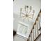 Staircase with modern chandelier and large windows, offering natural light at 1479 Jeremy Cay Ct, Awendaw, SC 29429