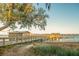 Scenic view of the community dock and marsh area, perfect for boat access and waterfront living at 1517 Willtown St, Charleston, SC 29492