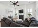 Inviting living room showcases a fireplace, stylish furnishings, and ample natural light at 1801 Sandybrook Dr, Mount Pleasant, SC 29466