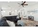 Spacious living room leading to a modern kitchen, ideal for Gathering gatherings at 1801 Sandybrook Dr, Mount Pleasant, SC 29466