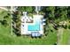 Aerial view of a community pool and deck area at 188 Donning Dr, Summerville, SC 29483