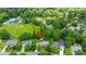 Aerial view of the property showcasing the beautiful lake, community pool, and lush green landscape at 2026 Thornhill Dr, Summerville, SC 29485