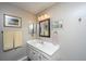 Cozy bathroom with a vanity, mirror, and decor at 2026 Thornhill Dr, Summerville, SC 29485