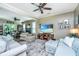 Open floor plan featuring living room, dining area, and fireplace at 2026 Thornhill Dr, Summerville, SC 29485