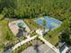 Aerial view of the community playground and basketball court, offering residents recreational activities and outdoor fun at 209 Hayworth Rd, Summerville, SC 29486