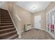 Foyer with a staircase and entry to the living areas at 209 Hayworth Rd, Summerville, SC 29486