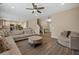 Spacious living room with wood flooring, an open floor plan, and modern furnishings at 209 Hayworth Rd, Summerville, SC 29486