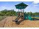 Community playground with climbing structures, slides, and a soft landing surface, perfect for children to play at 209 Hayworth Rd, Summerville, SC 29486