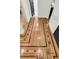 Intricate hardwood floors and design in the hallway of the home at 2142 Golfview Dr, Charleston, SC 29412