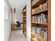 This home office features built-in bookshelves, a computer desk, and comfortable office chair at 2217 Ramsay St, Charleston, SC 29412