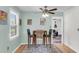 Cozy dining area with natural light, perfect for enjoying meals and connecting to the living room at 2631 Ridgewood Ave, Charleston, SC 29414