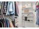 Organized walk-in closet with shelving, hanging rods, and ample storage space at 2727 4 Winds Pl, Mount Pleasant, SC 29466